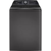 GE Profile 6.2-cu ft Wi-Fi Top Load Washer - Diamond Grey - Microban - Smart Wash/Rinse