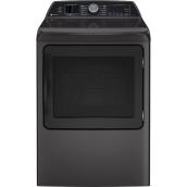 GE Profile 7.4-cu ft Wi-Fi Electric Dryer - Diamond Grey