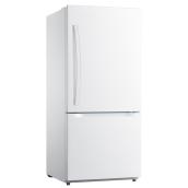 Réfrigérateur à congélateur inférieur 30 po Moffat 18,6 pi³ à éclairage DEL blanc, homologué Energy Star