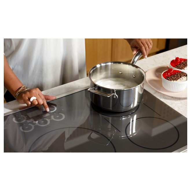 GE Café Series 30-in Built-In Induction Electric Cooktop - Smart - Stainless Steel