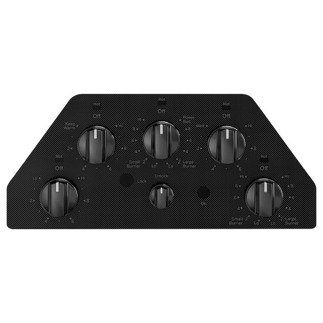 Surface de cuisson électrique encastrée 30 po GE, commande par bouton, noire