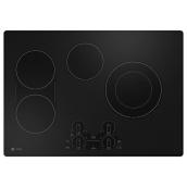 GE Profile 30-in Built-in Electric Cooktop with Touch Control - 4 Elements - Black
