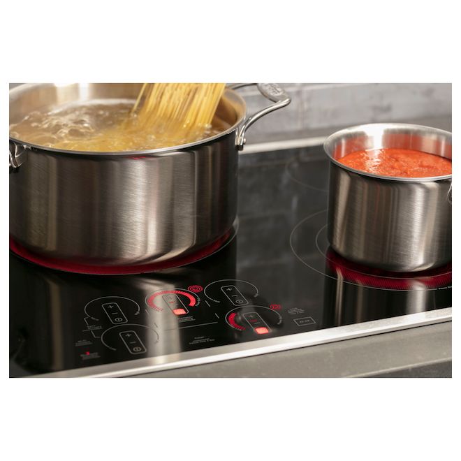 GE Profile 30-in Built-in Electric Cooktop with Touch Control - 4 Elements - Black