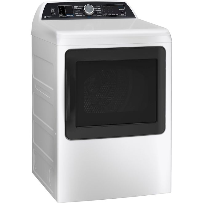 GE Profile 7.3-cu ft White 27-in Electric Dryer - Smart Features