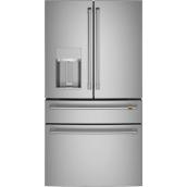 Café 36-in Bottom-Freezer 4-Door Refrigerator in Stainless Steel Finish