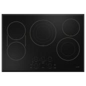 Cafe 30-in Smart Electric Built-in Black Cooktop with Touch-Controls