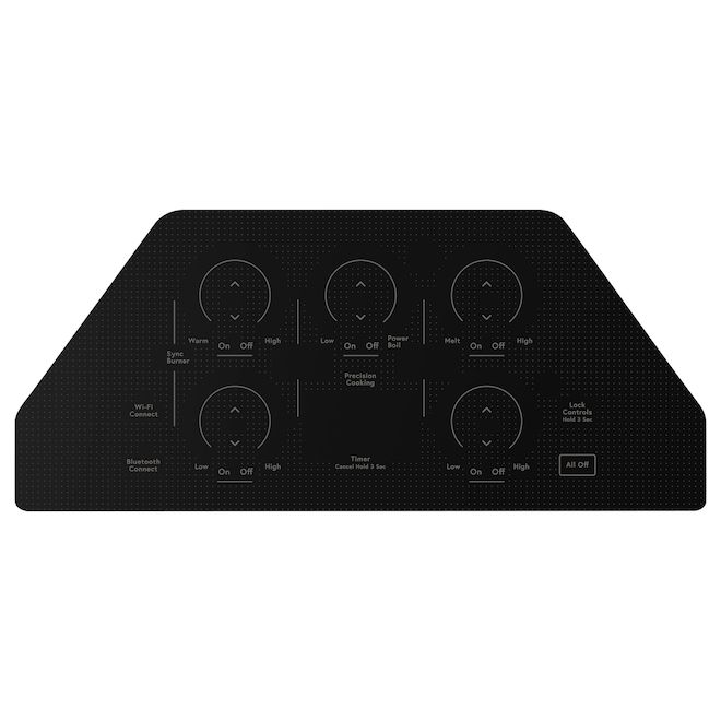 GE Café 30-in Smart Electric Built-in Black Cooktop with Touch-Controls