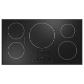 Cafe 36-in 5-Elements Black Induction Cooktop with Touch Controls