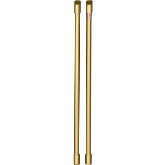 Café 2-Piece Handle Kit For Use With French Door Refrigerator Brushed Brass