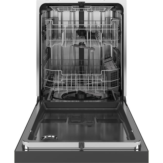 GE 600 Series 3-Level 47-dB Front Controls 24-In Built-In Dishwasher Two-Tone Grey ENERGY STAR®