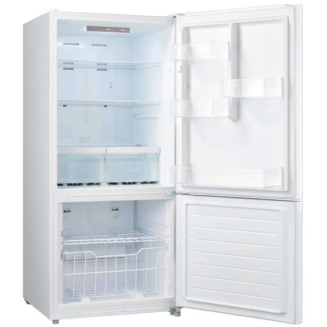 Moffat 18-ft³ Standard-Depth Bottom-Freezer Refrigerator White ENERGY STAR®