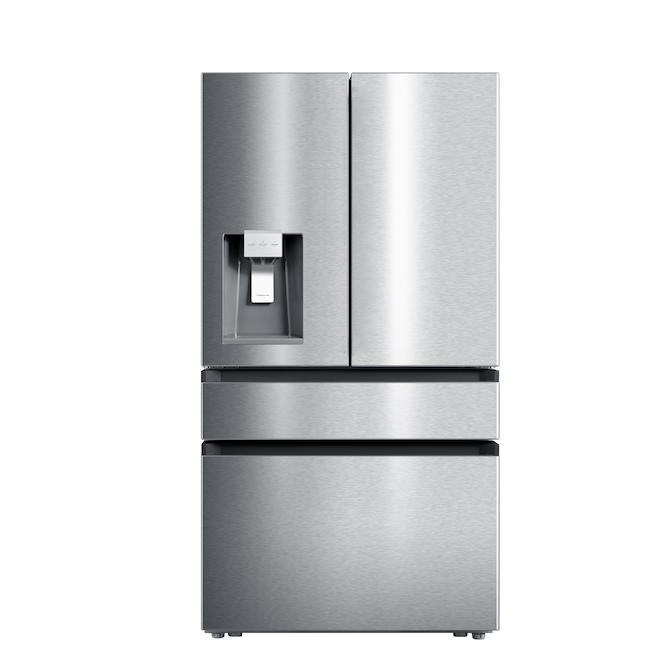 Moffat 36-in 21.6-ft³ Standard 4-Door Refrigerator Ice/Water Dispenser in Stainless Steel ENERGY STAR®