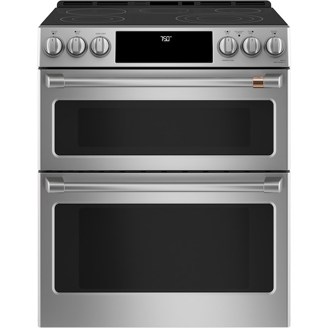 Café 30-in Smooth Surface 5-Element 4.3/2.4-Ft³ Convection Oven Built-In Dual Oven Electric Range