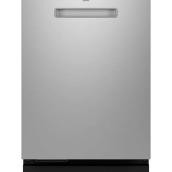 GE Profile 42-dB 24-in Hidden Control Built-in Smart Dishwasher in Stainless Steel