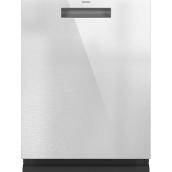 GE Café 39-dB 24-in Hidden Control Built-in Smart Dishwasher in Platinum Glass