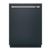 GE Café 44-dB 24-in Hidden Control Built-in Smart Dishwasher in Black