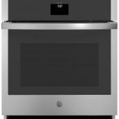 GE 30-in 4.3-ft³ Single Electric Wall Convection Oven with Steam Clean- Stainless Steel