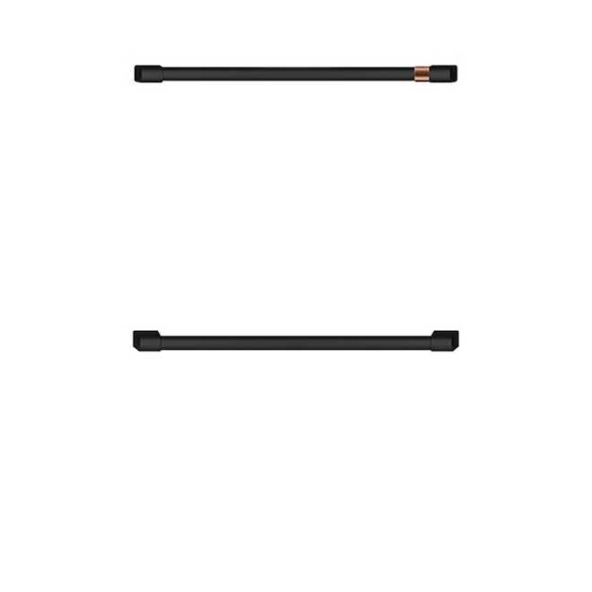 Café Wall Oven 2-Pc Stainless Steel Handle Set - Matte Black Finish