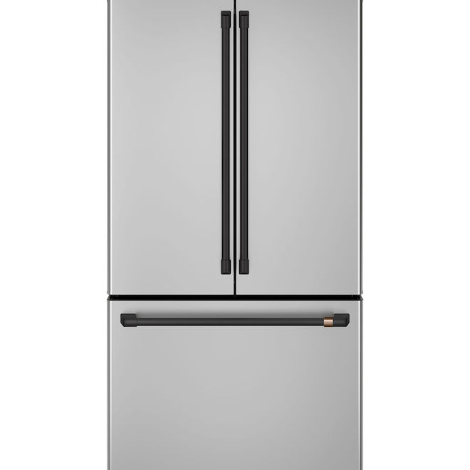 Café French Door Refrigerator  Stainless Steel 3-Piece Handle Set - Black