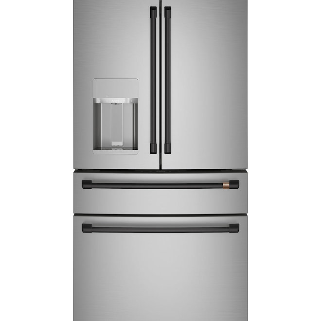 Café Black Stainless Steel 4 Door Refrigerator Handles - 4/Pk