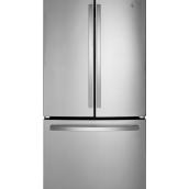 GE French-Door 21.9-cu.ft. Bottom-Freezer Refrigerator - Stainless Steel