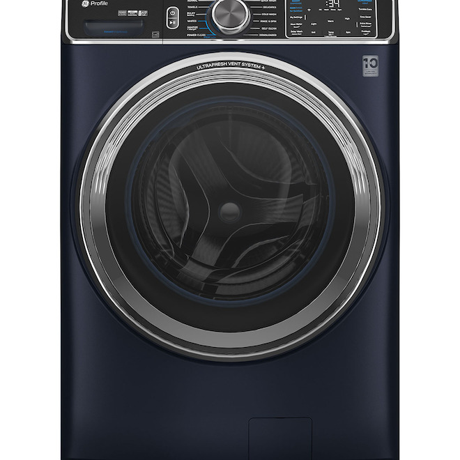 Profile 6.1 cu.ft. Smart Front Load Washer with Microban Technology - Sapphire Blue