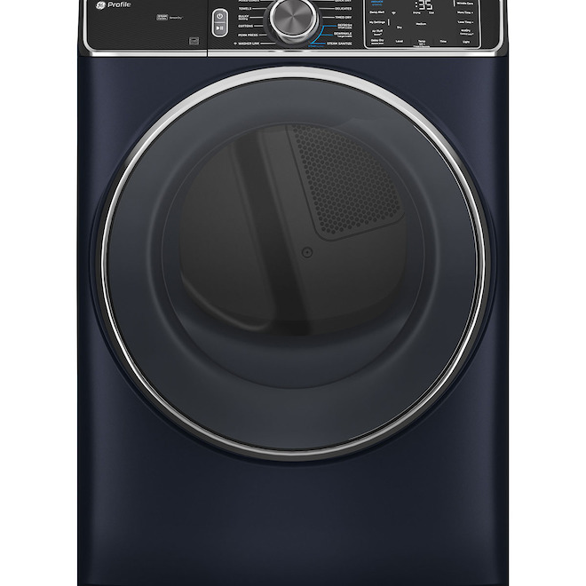 Profile GE 7.8-cu.ft. Electric Dryer with Steam Cycle and Washer Link Feature - Sapphire Blue