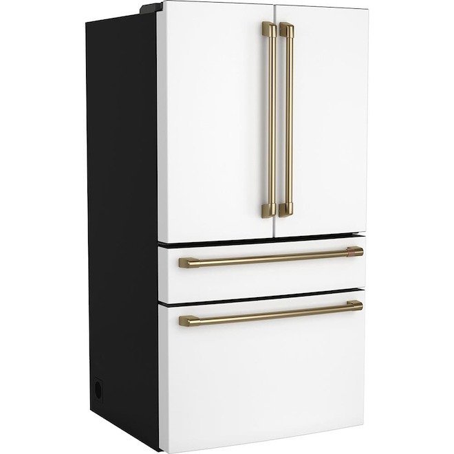 CAFÉ Refrigerator French-Door 36-in 23.2-ft³ with Auto-Fill Pitcher - Matte White