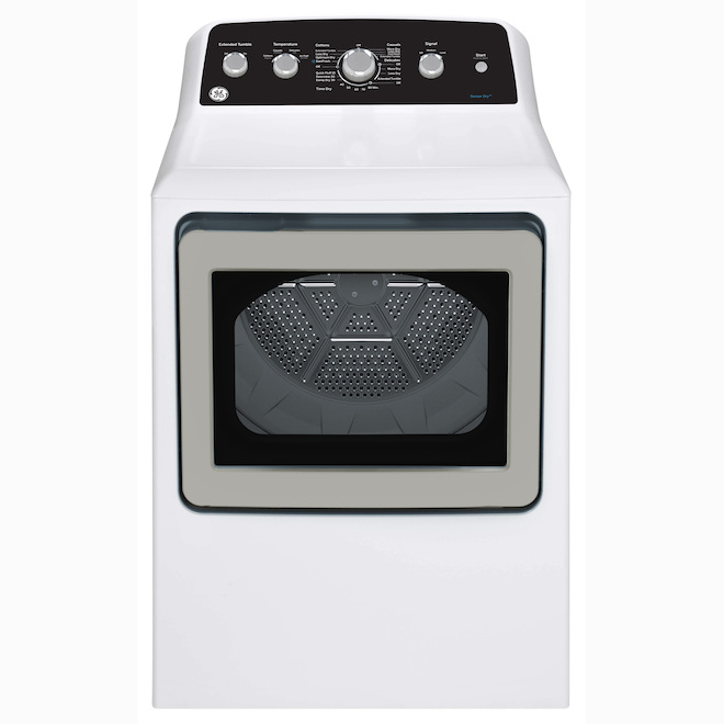 GE Appliances 7.2-ft³ Vented Gas Dryer with Wi-Fi Compatibility - White ...