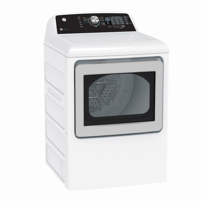 GE Appliances 7.4-ft³ Vented Gas Dryer with Sensor Dry- White