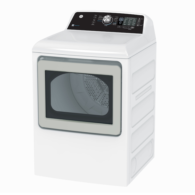 GE Appliances 7.4-ft³ Vented Gas Dryer with Sensor Dry- White