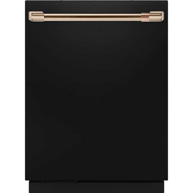 Café 24-in 39 dBA Hidden Commands Bar Handle Built-in Dishwasher - Black