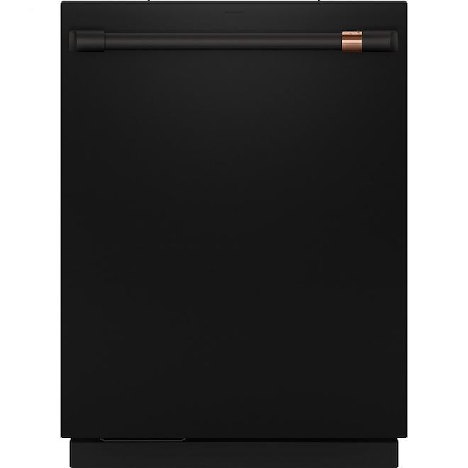 Café 24-in 39 dBA Hidden Commands Bar Handle Built-in Dishwasher - Black