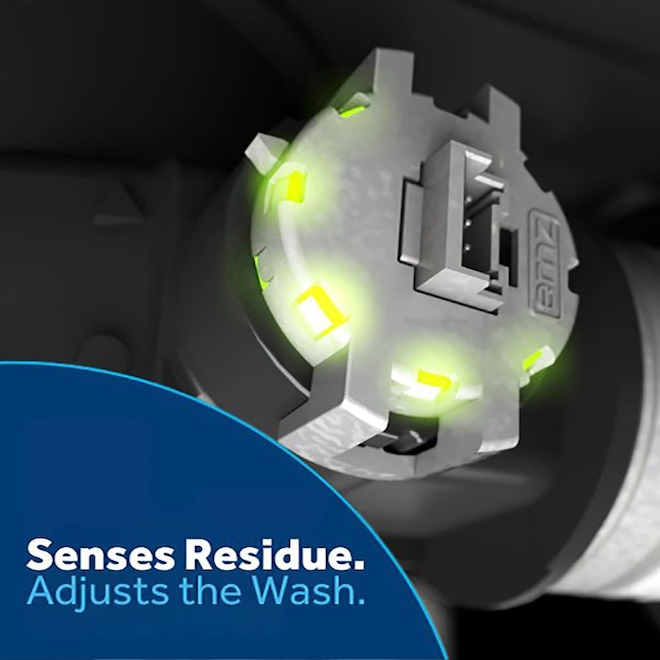 GE 24-in 50 dB Hidden Controls Built-In Dishwasher - White