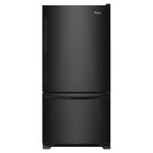 Whirlpool Bottom-Freezer Refrigerator - ENERGY STAR - 30-in - 19-cu ft - Black