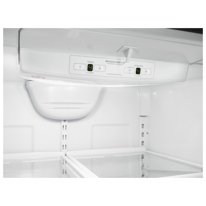 Réfrigérateur congélateur inférieur Whirlpool, 30 po, 19 pi³, acier inoxydable