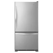 Whirlpool Bottom-Freezer Refrigerator - Right Side-Swing - 30-in - 19-cu ft - Stainless Steel