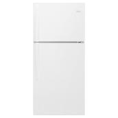 Réfrigérateur à congélateur supérieur Whirlpool, 19,2 pi³, blanc