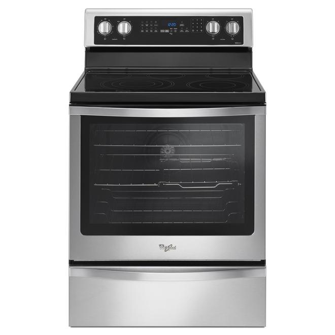 Whirlpool Freestanding Electric Range - 6.4-cu ft - Stainless Steel - True Convection