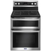 Maytag Freestanding Electric Range - 6.7-cu ft - Double Oven - Stainless Steel