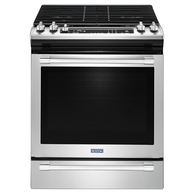 Maytag Slide-In Convection Gas Range - 5.8-cu ft - Stainless Steel