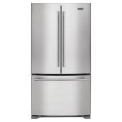 Réfrigérateur à portes françaises, 33", 22 pi³, inox
