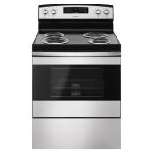 Electric Range with Bake Assist Temps 30" - Black/Stainless