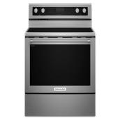 KitchenAid Electric Convection Range - 5 Elements - Self-Cleaning Function - 30-in - 6.4-cu ft - Stainless Steel