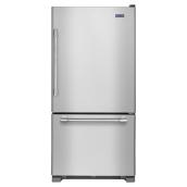 Réfrigérateur Maytag à congélateur inférieur de 30 po avec tiroir de congélateur coulissant, 18,7 pi³, acier inoxydable