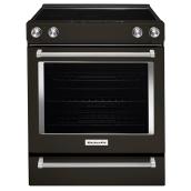 KitchenAid Built-in Convection Range - Black Stainless Steel - Self-Cleaning Option - 30-in - 6.4-cu ft