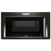 KitchenAid Convection Over-the-Range Microwave - 1000 W - 1.9-cu ft - Black Stainless Steel