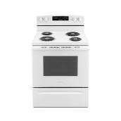 Electric Range Amana - White - 4.8-cu ft - 30-in - Self-Cleaning Option