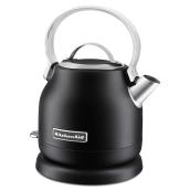 KitchenAid 1.25-L Matte Black Small Electric Kettle with LED On/Off Switch