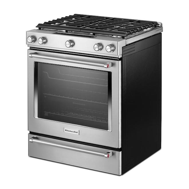 KitchenAid Gas Convection Range with Baking Drawer - 6.5-cu ft - Stainless Steel